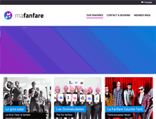 Tablet Screenshot of mafanfare.com